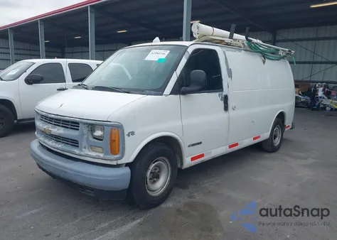 2000 Chevrolet Express z USA, uszkodzony, nr VIN 1GCFG25W6Y1261816